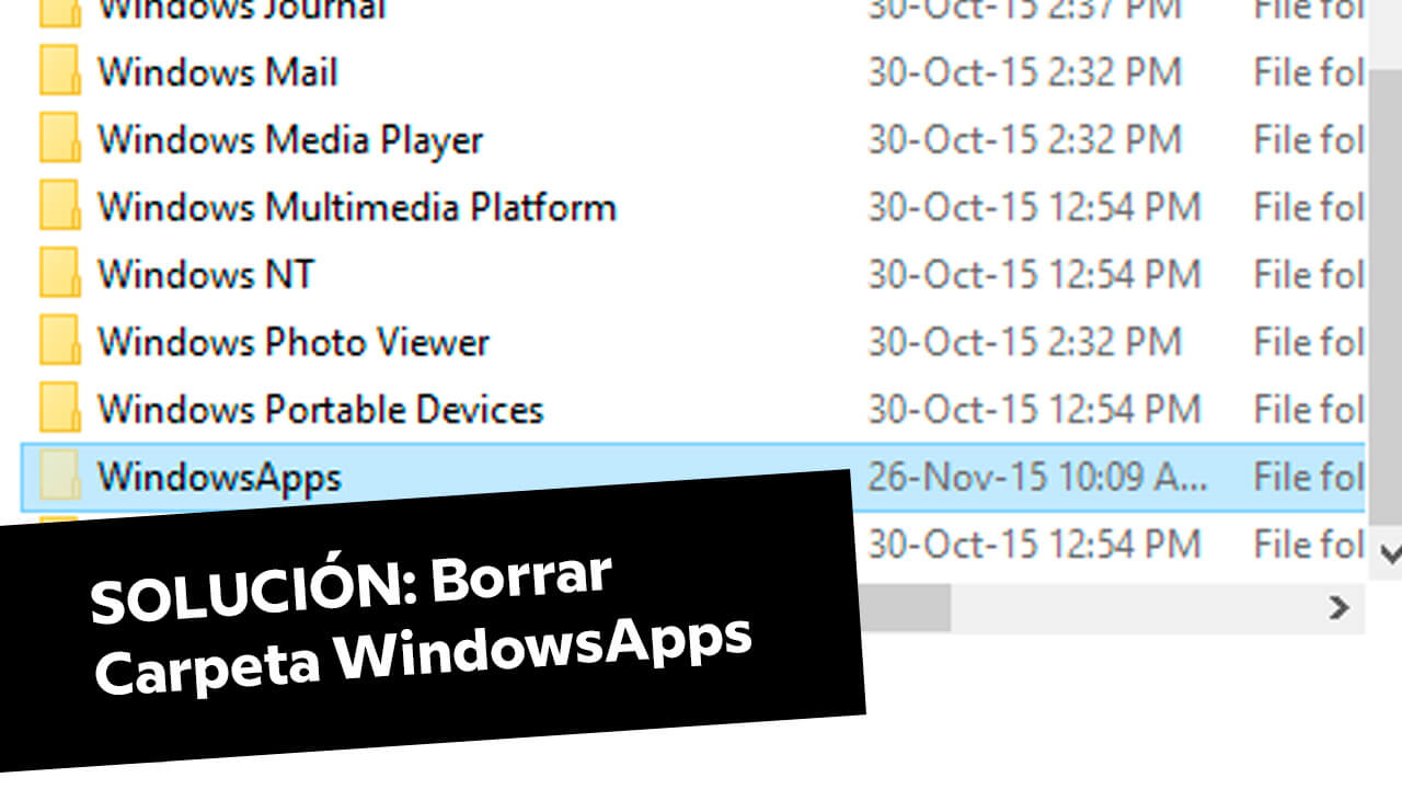[SOLUCIÓN] Borrar Carpeta WindowsApps y recuperar permisos
